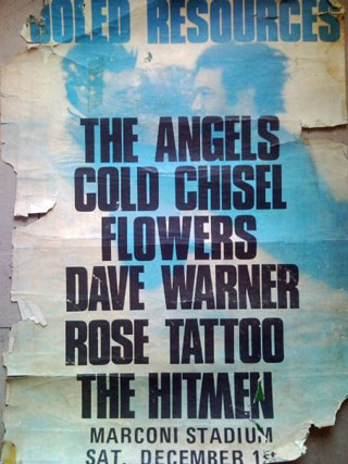 Aussie band posters from the 1980’s post image