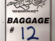 Hoodoo Gurus baggage tag