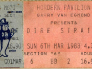 Dire Straits ticket