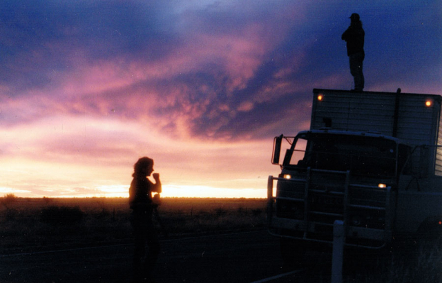 Sunset in the desert