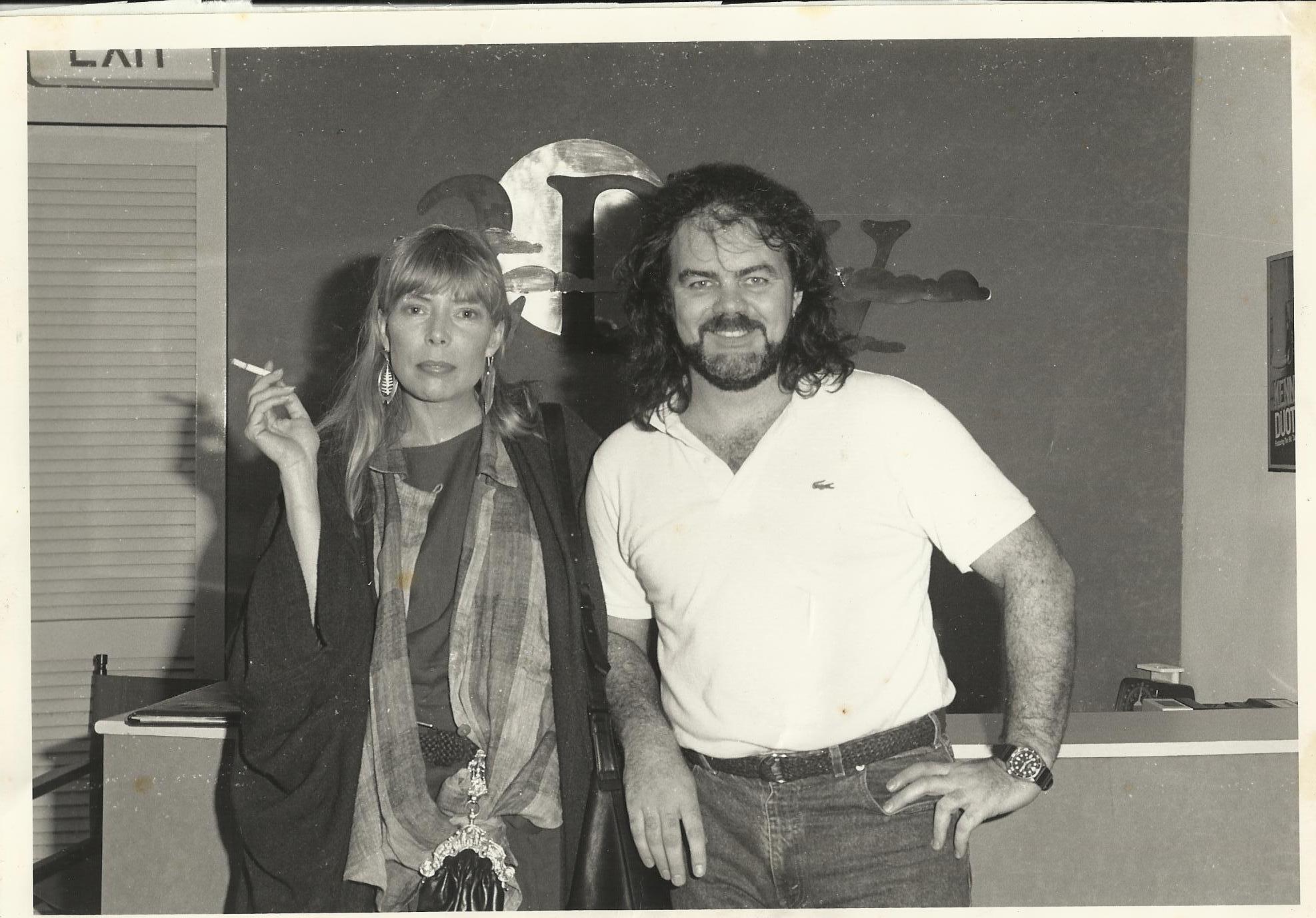 Joni Mitchell and John Carroll 1988
