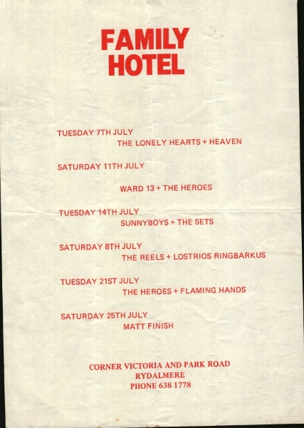 Family Hotel June- July 1981