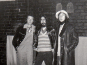 Three-piece 69ers posing at the Arts Factory, Sydney, in 1971.