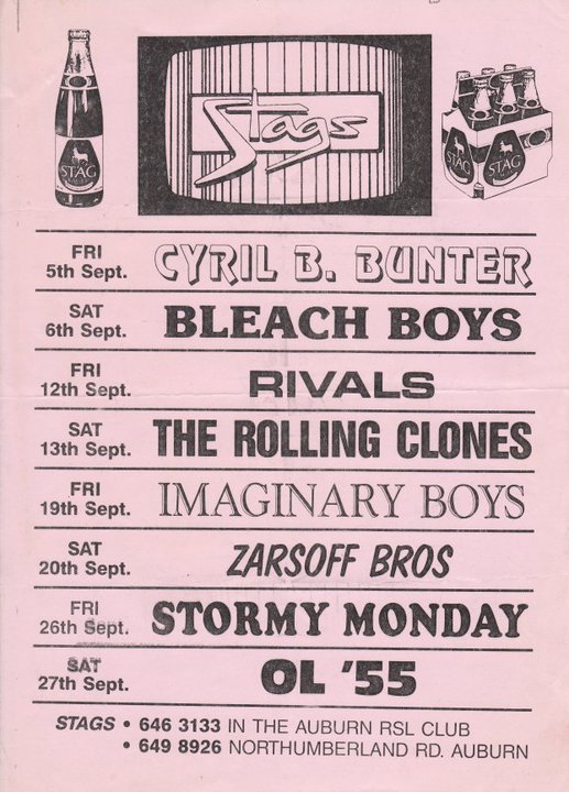 Stags Auburn RSL Sept 1986