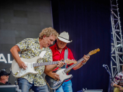 Ian Moss & Troy Cassar-Daley - Red Hot Summer Tour. Sun 26/3/2023. Bella Vista Farm. Copyright Greg Foster (Aussie Greg)