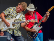 Ian Moss & Troy Cassar-Daley - Red Hot Summer Tour. Sun 26/3/2023. Bella Vista Farm. Copyright Greg Foster (Aussie Greg)