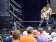 Ian Moss & Troy Cassar-Daley - Red Hot Summer Tour. Sun 26/3/2023. Bella Vista Farm. Copyright Greg Foster (Aussie Greg)
